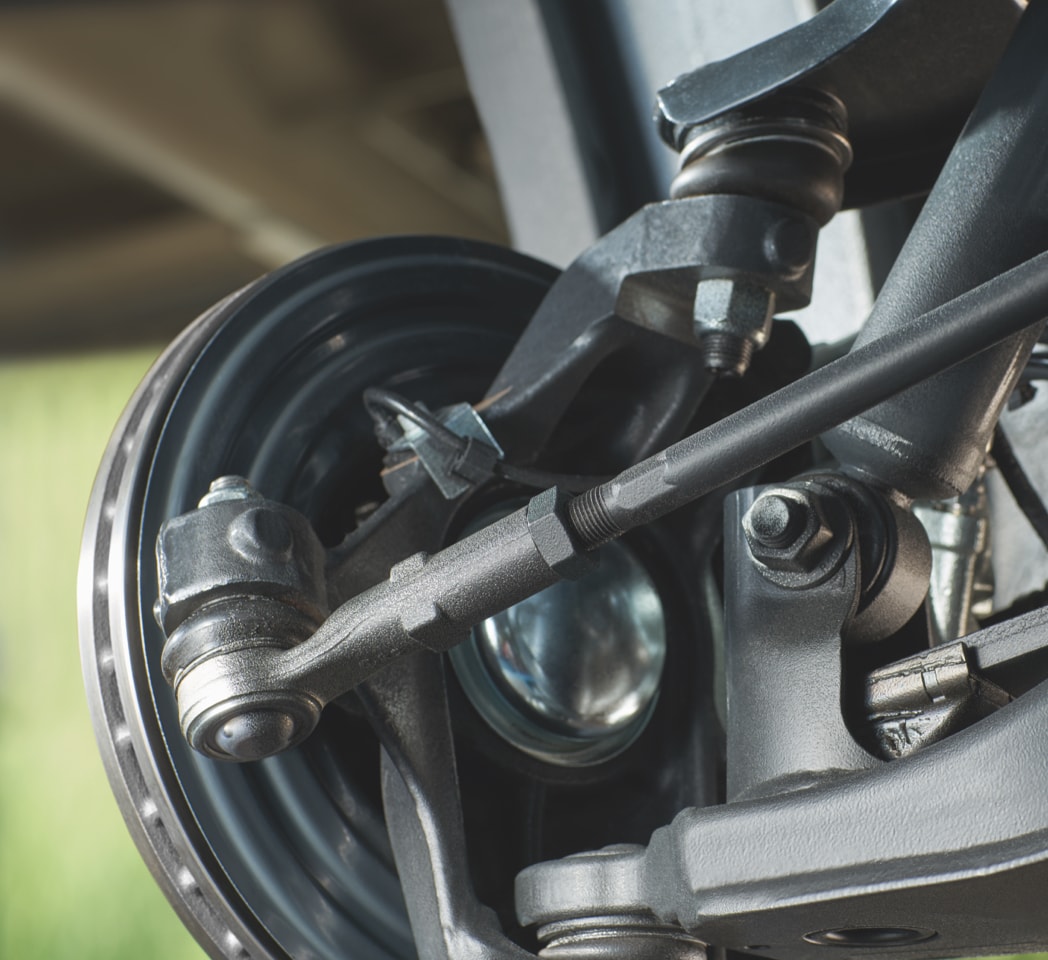 Innenansicht einer Lenkachse