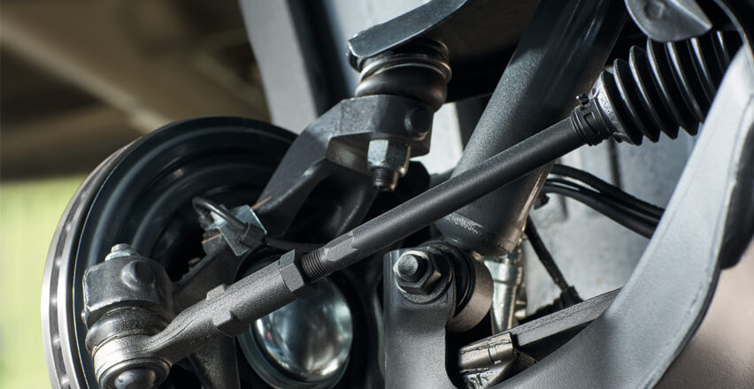 Die Innenansicht einer Lenkachse