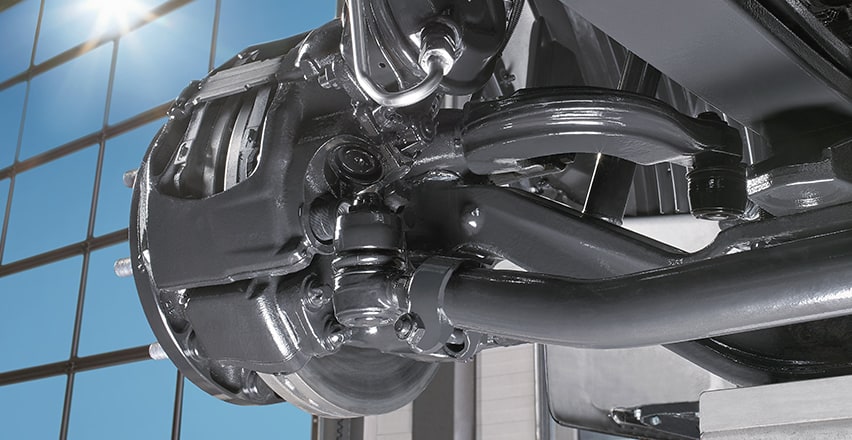 montierte Scheibenbremse