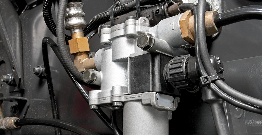 montierte Druckluftventile